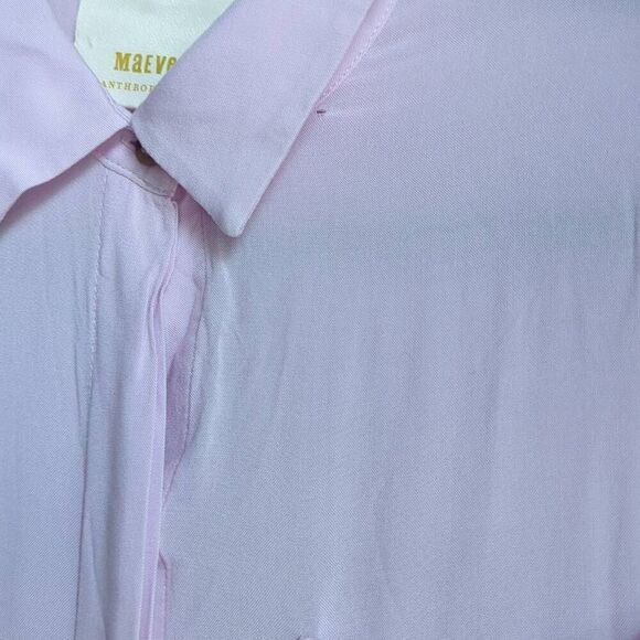 Anthropologie Maeve front tie lilac shirt XS - Picture 6 of 6